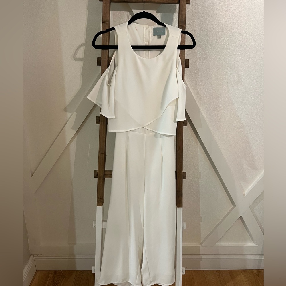 Skies Are Blue White Jumpsuit